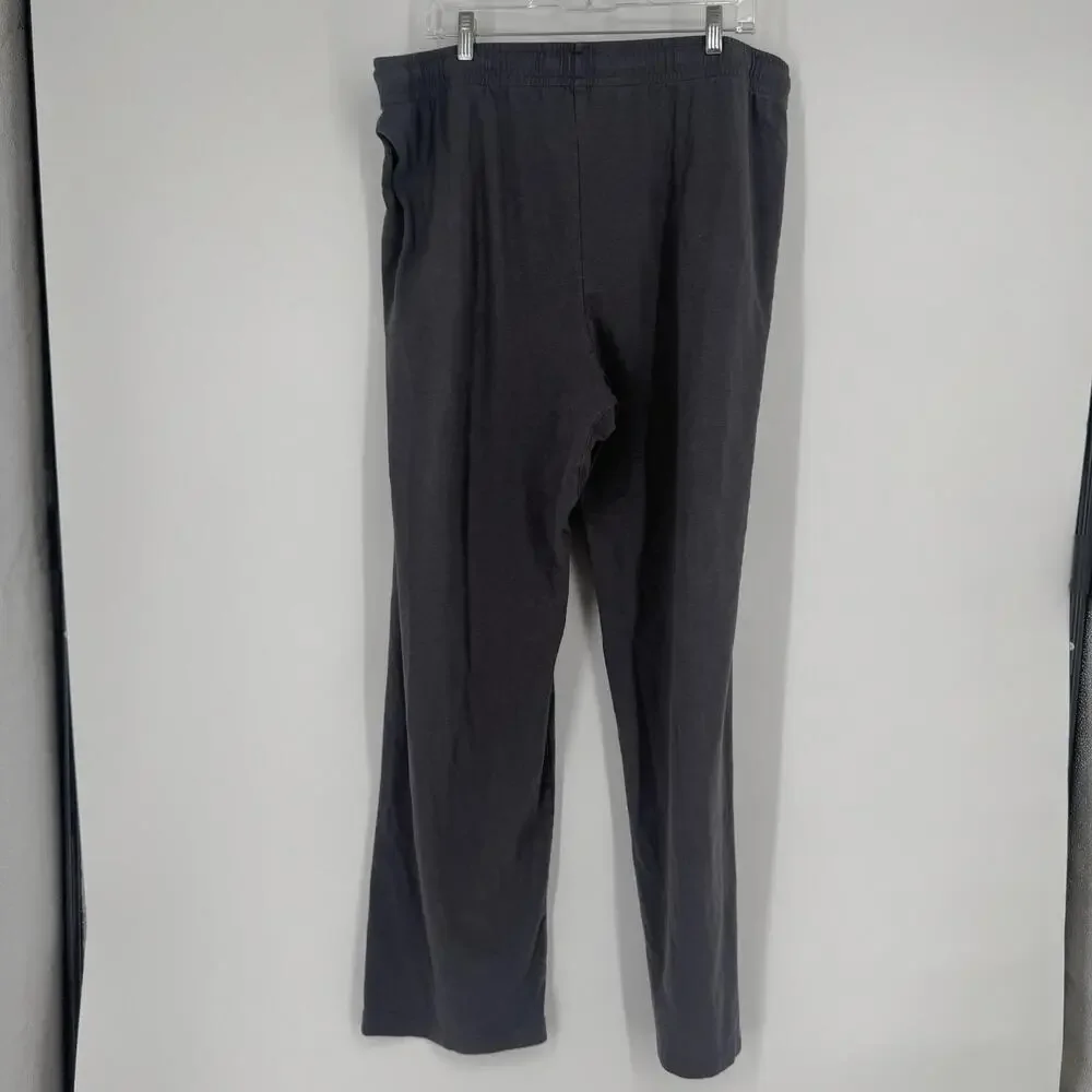 Skims pants mens XL gray drawstring straight leg lounge pajama athleisure casual